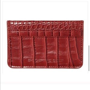 B-low the Belt Red Croc Wallet
